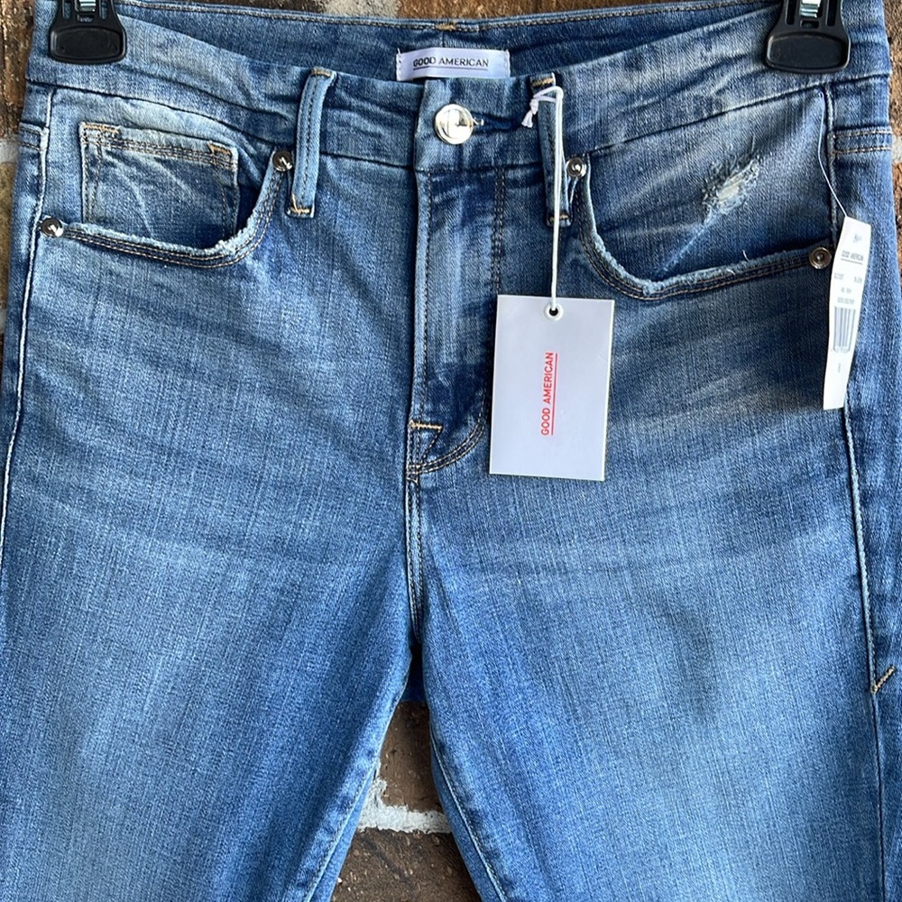 NEW Good American Good Legs Crop Skinny Jeans - Picture 4 of 11